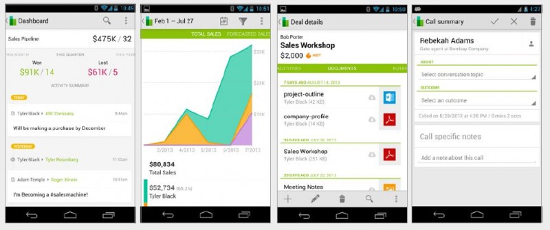 CRM-App von Base zum Tracken von Sales